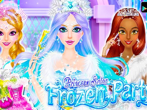 Princess Salon Frozen Party Princess  Fun Mission