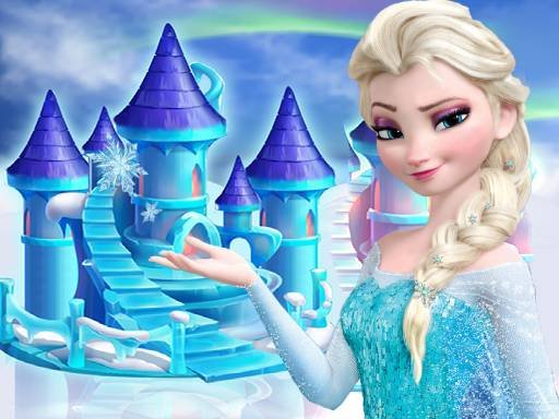 princess frozen doll house decoration Island