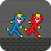 Red and Blue Stickman Huggy 2 Fun Legends