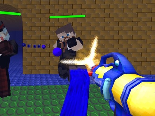 Modern blocky paintball Survival Dash