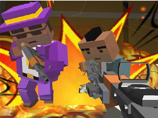 Advanced Blocky Gangster Warfare Battle Escape