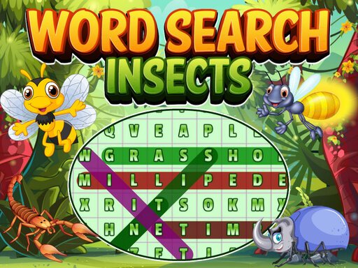Word Search Insects Quest Battle