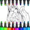 Anime Fox Girl Cute Coloring Pages Quest Jump