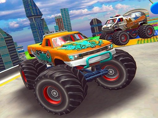 Crazy Monster Jam Truck Race Game 3D Battle