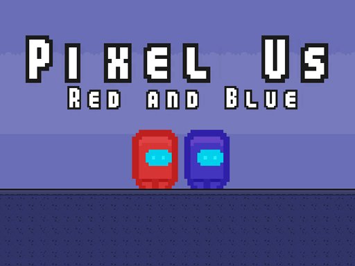 Pixel Us Red and Blue Race