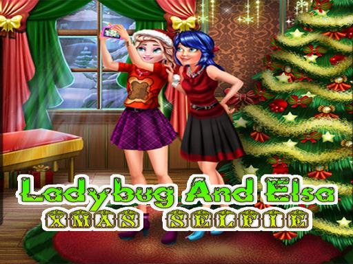 Ladybug And Elsa Xmas Selfie Battle Quest