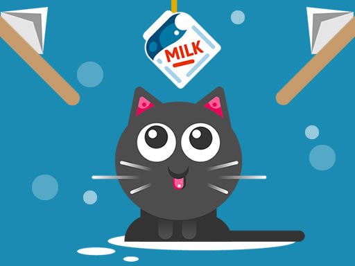 The Cat Drink Milk Land