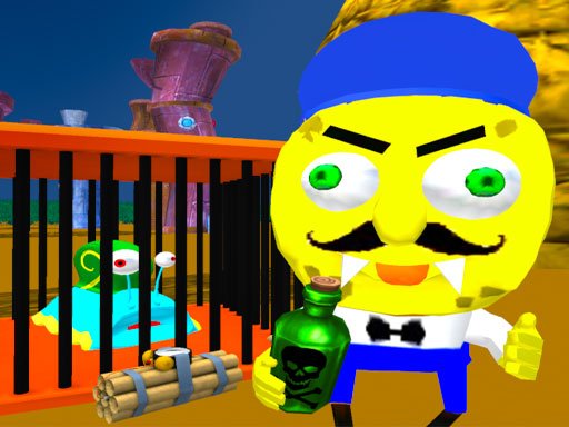 Sponge Neighbor Escape 3D World
