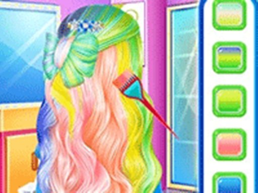 Princess Fashion Rainbow Hairstyle Design Adventure Story