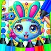 Rabbit AI Coloring  Pages fun Odyssey