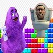 Grimace Shake and Skibidi Tetris Saga Jump