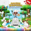 Amazon Rainforest Coloring Book for Kids Battle Quest