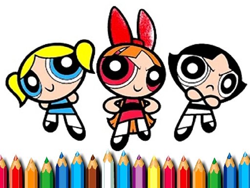 Powerpuff Girls Coloring Land World