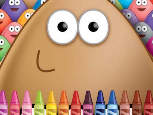 Pou Coloring Jump