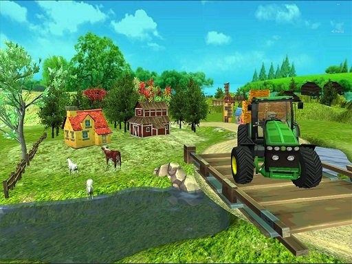 Cargo Tractor Farming Simulation Game Jump