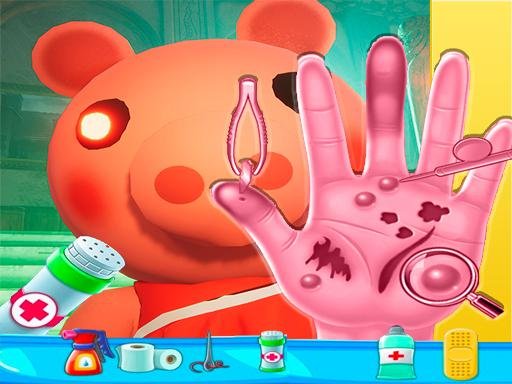 Piggy Hand Doctor Fun Games for Girls Online Land Legends