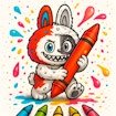 Cute Labubu Coloring Book for Kids Legends
