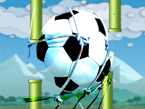 Flying football Flapper Soccer Game Run Challenge