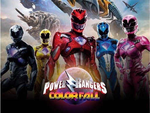 Power Rangers Color Fall  Pin Pull  Puzzle Game Land