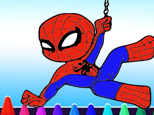 Spiderman Coloring Game Island Saga