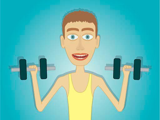 Muscle Clicker Gym game Run Adventure