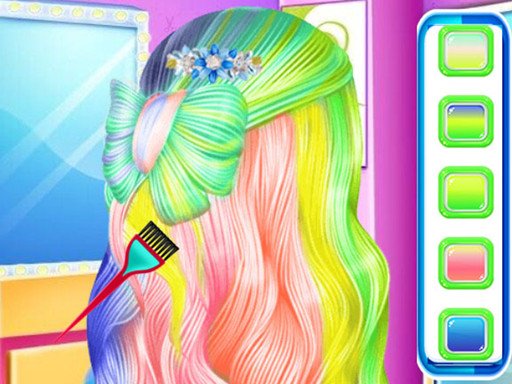 Fashion Rainbow Hairstyle Design Fun World