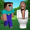 Noob Mineblox Hunt Skibidi Toilet Battle Dash