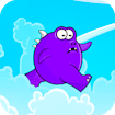 Purple Monster Adventure Jump Quest
