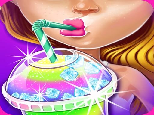 Ice Slushy Maker Rainbow Desserts game online Fun
