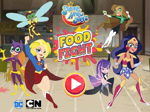 DC Super Hero Girls Food Fight Game Race Arena