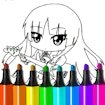 Chibi Anime Coloring Pages Battle