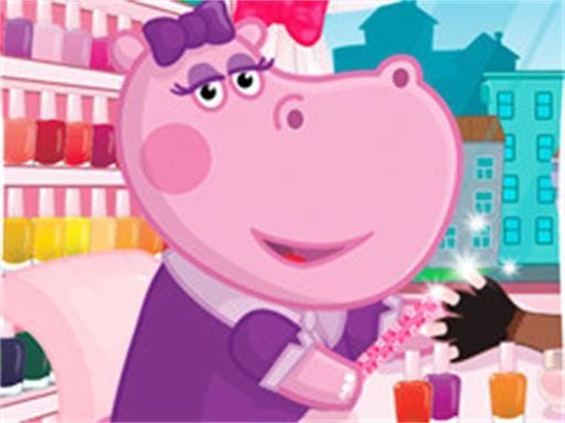 Hippo Manicure Salon Game Fun Jump