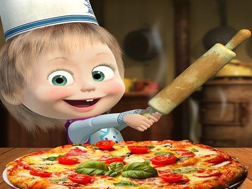 Masha and the Bear Pizzeria ! Pizza Maker Game onl Mode Challenge