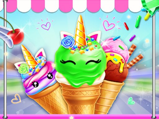 Unicorn Ice Cream Corn Maker Run