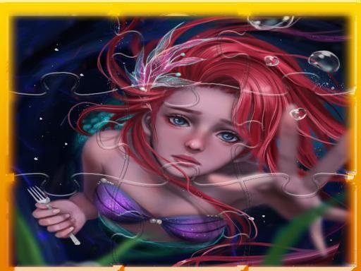 Mermaid Ariel Princess Match 3 Puzzle Battle
