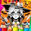 Halloween Ai Spooky Colors Page World