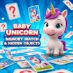 Baby Unicorn Memory Match and Hidden Objects Master
