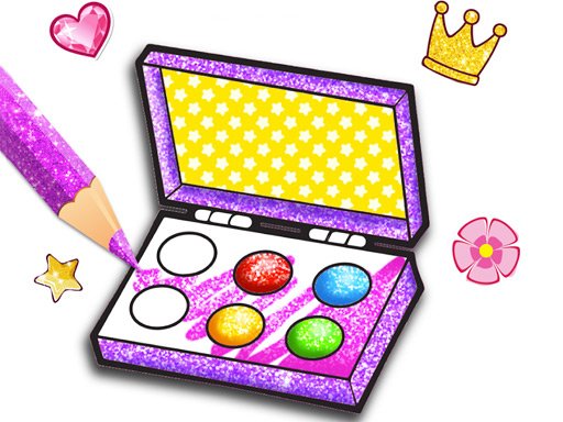 Glitter Beauty Coloring And Drawing Land